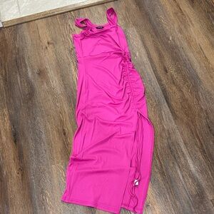 Chic Fuchsia Knotted Tank Top